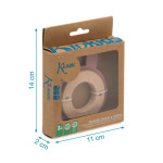 Kiokids Μασητικό Σιλικόνης Ecofriendly 8cm Bunny Pink 3236