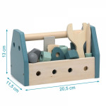 Kiokids Σετ Ξύλινη Εργαλειοθήκη Μπλε 25x14cm. 3141