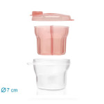 Kiokids Δοσομετρητής Σκόνης Γάλακτος 3 Θέσεων Ροζ 300ml 2958