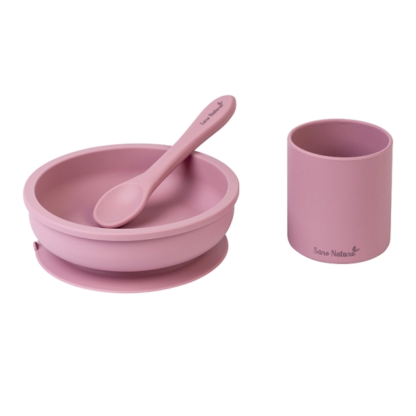 Saro Σετ Φαγητού Eco Friendly Pink 4+Μ 17412
