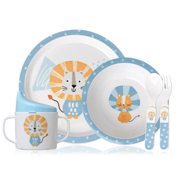 Kiokids Σετ Φαγητού 5τμχ Little Lion 6+Μ 3228