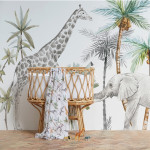 Bimbidreams Μουσελίνα Bamboo 120x120cm Africa 564C2101