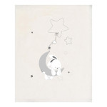 Bimbidreams Κουβέρτα Κούνιας Luna Microline Γκρι 110x140εκ. 85913120
