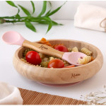Kiokids Σετ Φαγητού Bamboo Ροζ 3486 Kiokids Σετ Φαγητού Bamboo Ροζ 3486