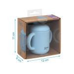Kiokids Εκπαιδευτικό Ποτηράκι Σιλικόνης 120ml Σιέλ 3544 Kiokids Εκπαιδευτικό Ποτηράκι Σιλικόνης 120ml Σιέλ 3544