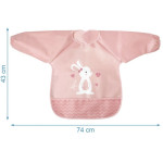 Kiokids Σαλιάρα-Ποδιά Αδιάβροχη με Μανίκια Pink Bunny 3604