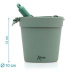 Kiokids Σετ Κουβαδάκια Παραλίας Green 5τμχ 3658