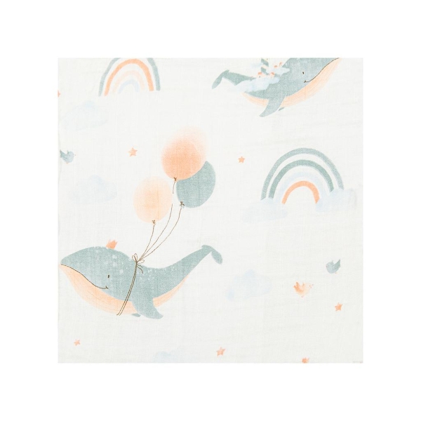 Bimbidreams Μουσελίνα Bamboo 120x120cm Moby 56452601