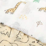 Bimbidreams Πάνα Μουσελίνα Bamboo Girafa 120x120cm 2 τμχ. 56151001