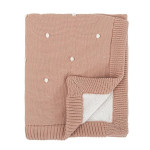 Bimbidreams Κουβέρτα Πλεκτή με Fleece Coralina Σάπιο Μήλο 80x110εκ. 663000RE