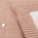 Bimbidreams Κουβέρτα Πλεκτή με Fleece Coralina Σάπιο Μήλο 80x110εκ. 663000RE