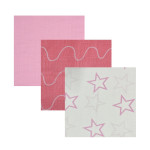 Bimbidreams Σετ Πάνες Αγκαλιάς Stars Ροζ 70x80cm. 3τμχ 56304504