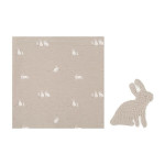 Bimbidreams Πάνα Bamboo με Νάνι Bunny Grey 120x120cm 2τμχ. 566522GB