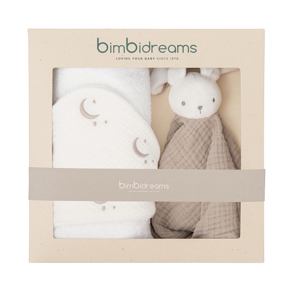 Bimbidreams Σετ Δώρου Κάπα Μπουρνούζι & Νάνι Beige 100x100cm. CR100001