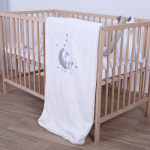 Bimbidreams Κουβέρτα Κούνιας Luna Microline Γκρι 110x140εκ. 85913120