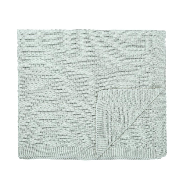 Bimbidreams Κουβέρτα Αγκαλιάς/Καροτσιού Bamboo 75x90 εκ. Μέντα 254BAMME