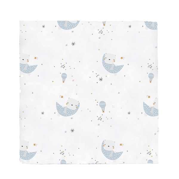 Bimbidreams Μουσελίνα Bamboo 120x120cm. Chick Bear 56460613