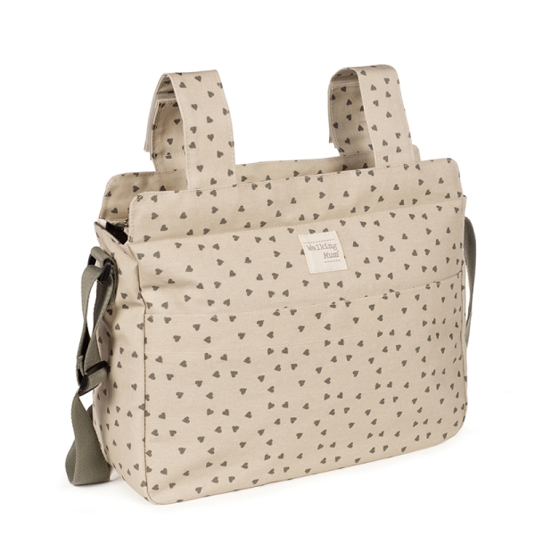  Walking Mum Τσάντα Αλλαξιέρα Poppy Olive Hearts 1120800320