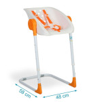 Kiokids Καθισματάκι μπάνιου Charlichair για Νεογέννητα White 0+Μ 1526
