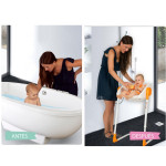 Kiokids Καθισματάκι μπάνιου Charlichair για Νεογέννητα White 0+Μ 1526