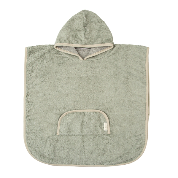 Bimbidreams Πόντσο Πετσέτα  Με Τσέπη Και Κουκούλα Sage Green 07300006