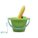 Kiokids Σετ Κουβαδάκια Παραλίας Green 9τμχ.18m+ 4310