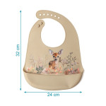Kiokids Σαλιάρα Σιλικόνης Little Deer 4243