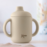 Kiokids Εκπαιδευτικό Ποτηράκι Σιλικόνης 120ml Μπεζ 4253 Kiokids Εκπαιδευτικό Ποτηράκι Σιλικόνης 120ml Μπεζ 4253