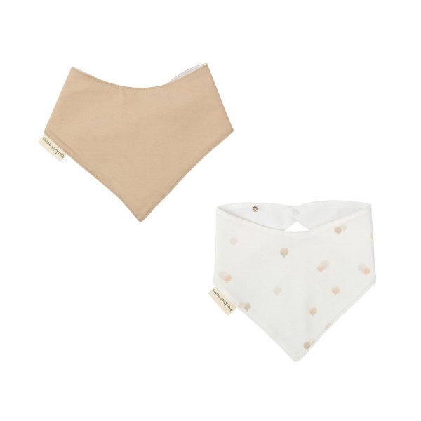 Bimbidreams Σαλιάρα Μπαντάνα Ciel Beige 43x21cm.Σετ 2τμχ. 50653010