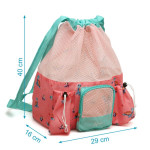 Kiokids Αδιάβροχη Τσάντα Παραλίας Ροζ Χελώνες 10L 3800