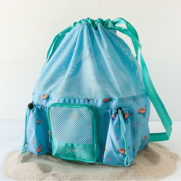 Kiokids Αδιάβροχη Τσάντα Παραλίας Σιελ Χελώνες10L 3802