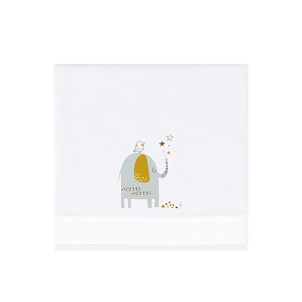 Bimbidreams Σετ Σεντόνια Κούνιας από Organic Jersey Elephant 68915016