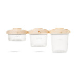 Saro Δοχεία Τροφίμων Saro Cream (Σετ 3τμχ) 25642