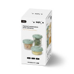 Saro Δοχεία Τροφίμων Saro Cream (Σετ 3τμχ) 25642