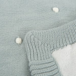 Bimbidreams Κουβέρτα Πλεκτή με Fleece Coralina Μπλε 80x110εκ. 663000AG