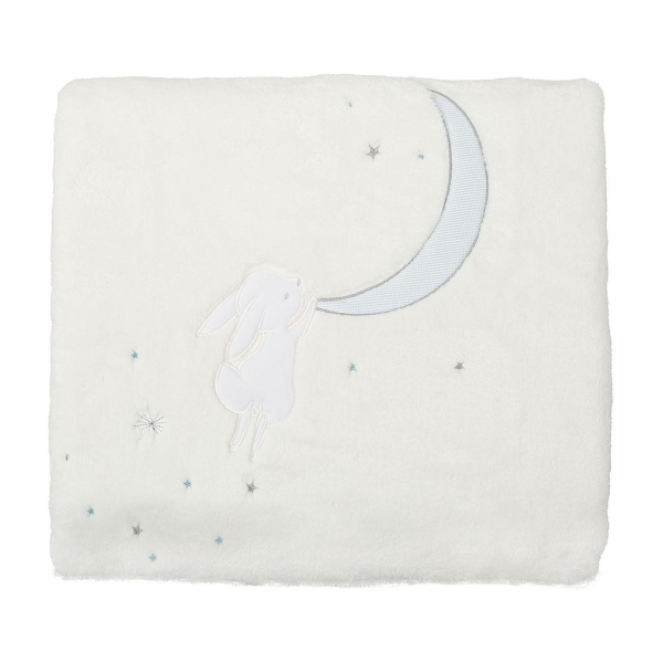 Bimbidreams Κουβέρτα Κούνιας Bunny Microline Σιέλ 110x140εκ. 85961013