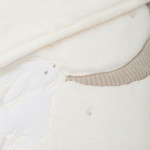 Bimbidreams Κουβέρτα Κούνιας Bunny Microline Μπεζ 110x140εκ. 85961010