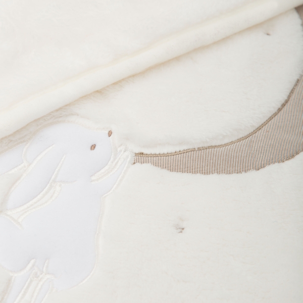 Bimbidreams Κουβέρτα Κούνιας Bunny Microline Μπεζ 110x140εκ. 85961010
