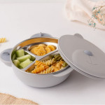 Kiokids Θερμικό Δοχείο Φαγητού Ανοξείδωτο Grey Bear 450ml 3892