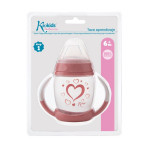Kiokids Ποτηράκι Εκπαιδευτικό 270ML Heart 1ο Βήμα 6+Μ 2913