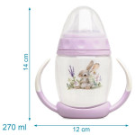 Kiokids Εκπαιδευτικό Ποτηράκι Levander Bunny 1ο Βήμα 270ml 6+Μ 5369 Kiokids Εκπαιδευτικό Ποτηράκι Levander Bunny 1ο Βήμα 270ml 6+Μ 5369