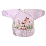 Kiokids Αδιάβροχη Σαλιάρα-Ποδιά με Μανίκια Levander Bunny 5376