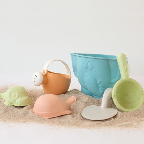 Kiokids Σετ Κουβαδάκια Παραλίας Βιοδιασπώμενα Elephant 6τεμ 5692