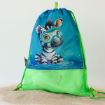 Kiokids Αδιάβροχη Τσάντα Παραλίας Safari Fun Green 5L. 5727