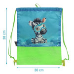 Kiokids Αδιάβροχη Τσάντα Παραλίας Safari Fun Green 5L. 5727