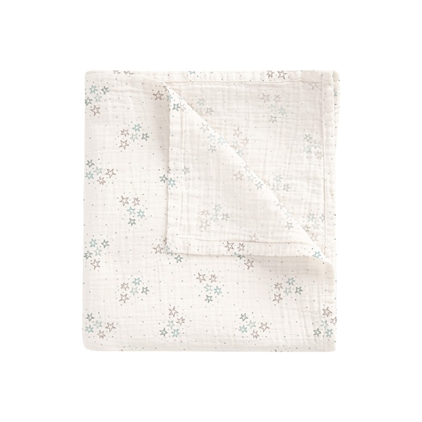 Bimbidreams Πάνα Μουσελίνα Bamboo Stars Blue 120x120εκ. 564C2913