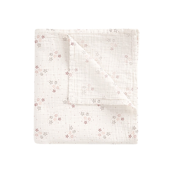 Bimbidreams Πάνα Μουσελίνα Bamboo Stars Pink 120x120εκ. 564C2914