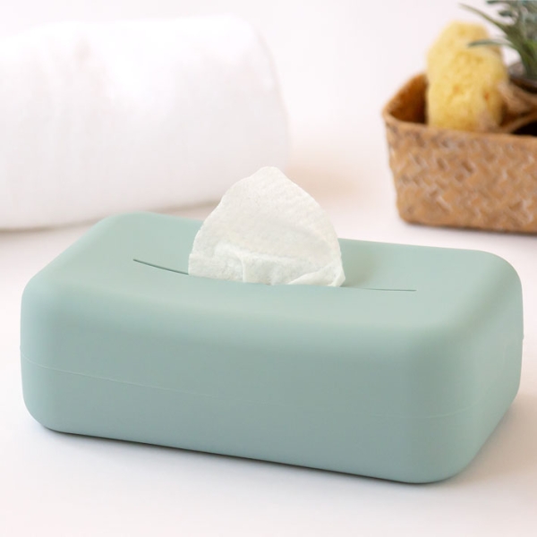 Kiokids Θήκη Σιλικόνης για Μωρομάντηλα Petit Moments Sage 5828