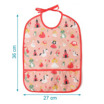 Kiokids Αδιάβροχη Σαλιάρα με τσέπη Tales Ροζ 5655 Kiokids Αδιάβροχη Σαλιάρα με τσέπη Tales Ροζ 5655