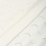 Bimbidreams Κουβέρτα Αγκαλιάς/Καροτσιού Bamboo Λευκό 75x90 εκ. 254BA101